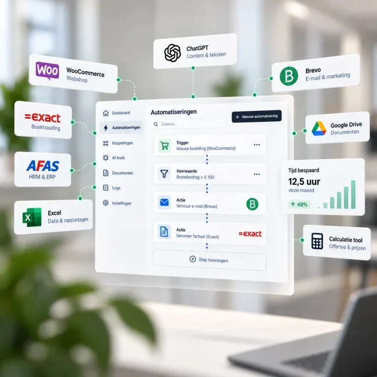 Voorbeeld van tools & automatisering door Day Six